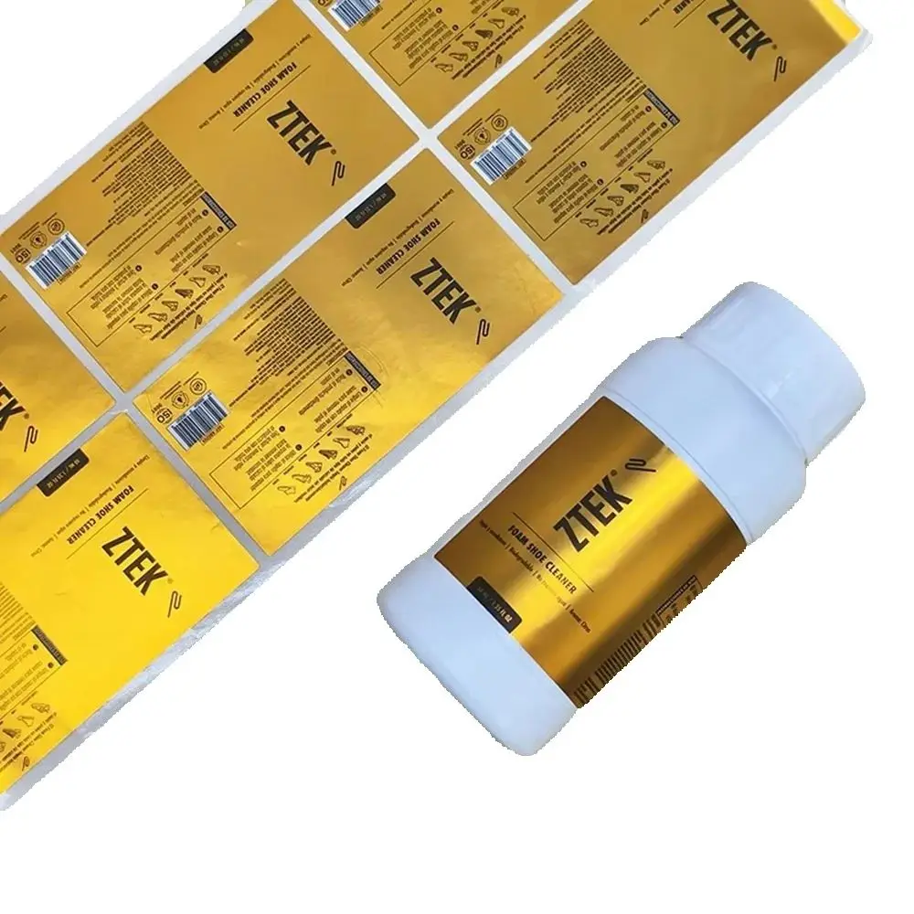 Custom Waterproof Adhesive Label | Matte Laminated Synthetic Paper | Customized Durable Labels for Cleaner Products