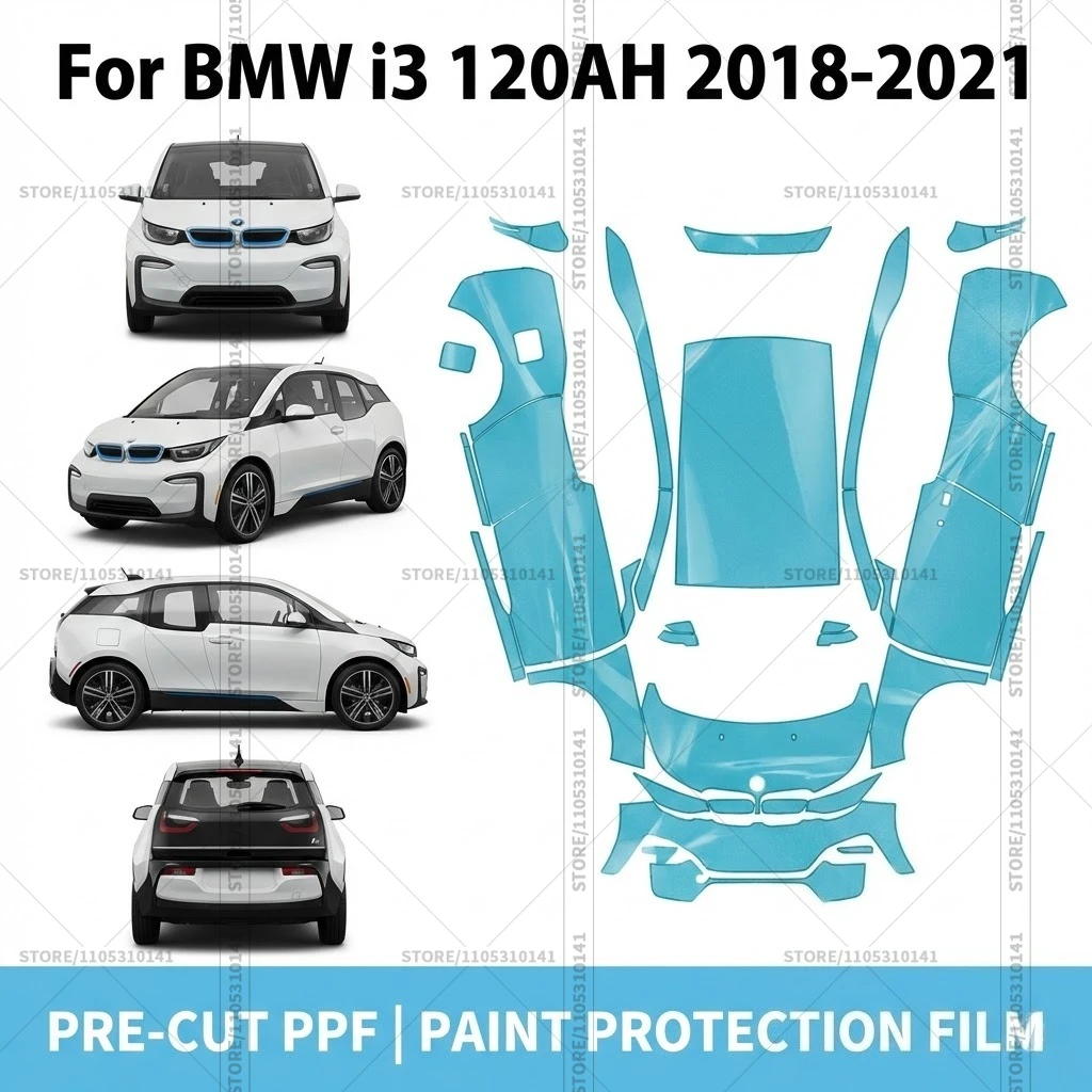 

For BMW i3 120AH 2018-2021 Pre-Cut Paint Protection Film PPF Transparent Car Film Automotive PPF Full Vehicle Professional