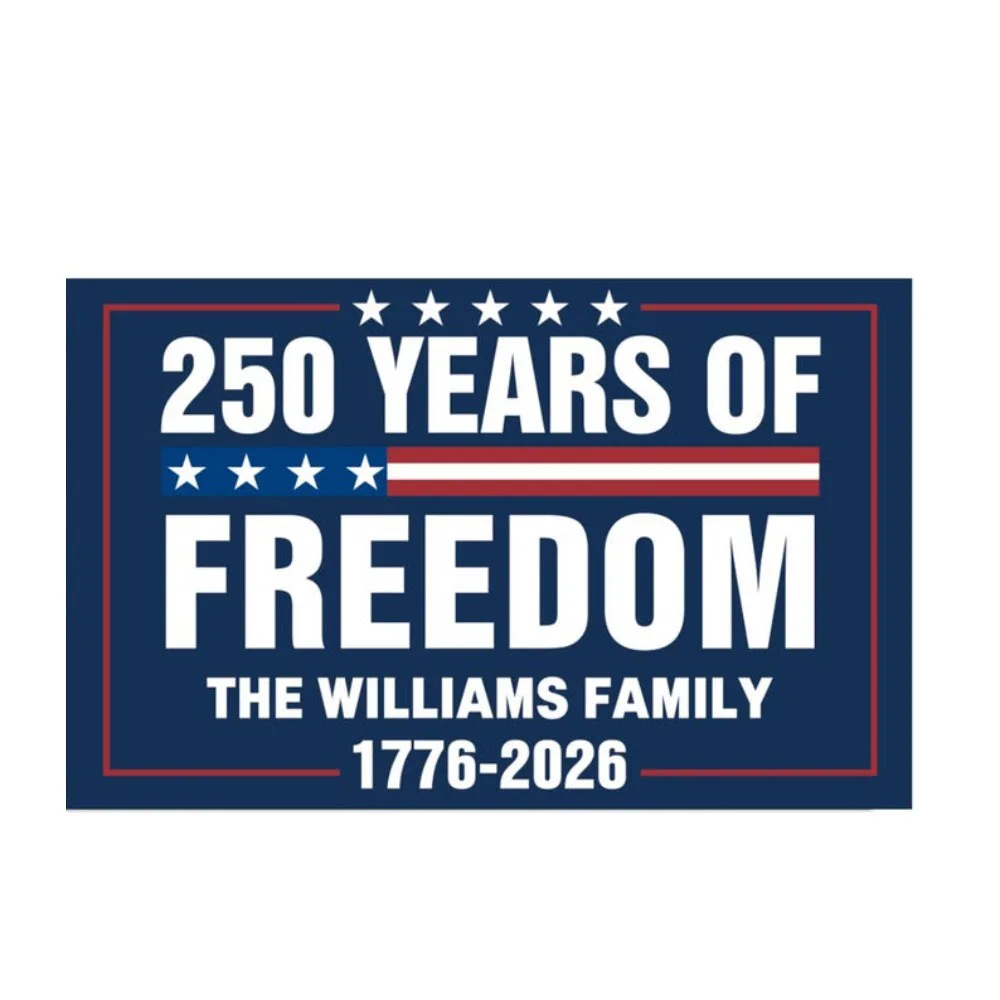 250th Anniversary Of America Freedom Tapestry Williams Family 1776-2026 Patriotic Wall Hanging Room Backdrop Home Decor Tapestry