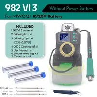YIHUA 982-VI Cordless Soldering Station with 235 Soldering Iron Kit LCD Adjustable Repair Tools portable rework solder station