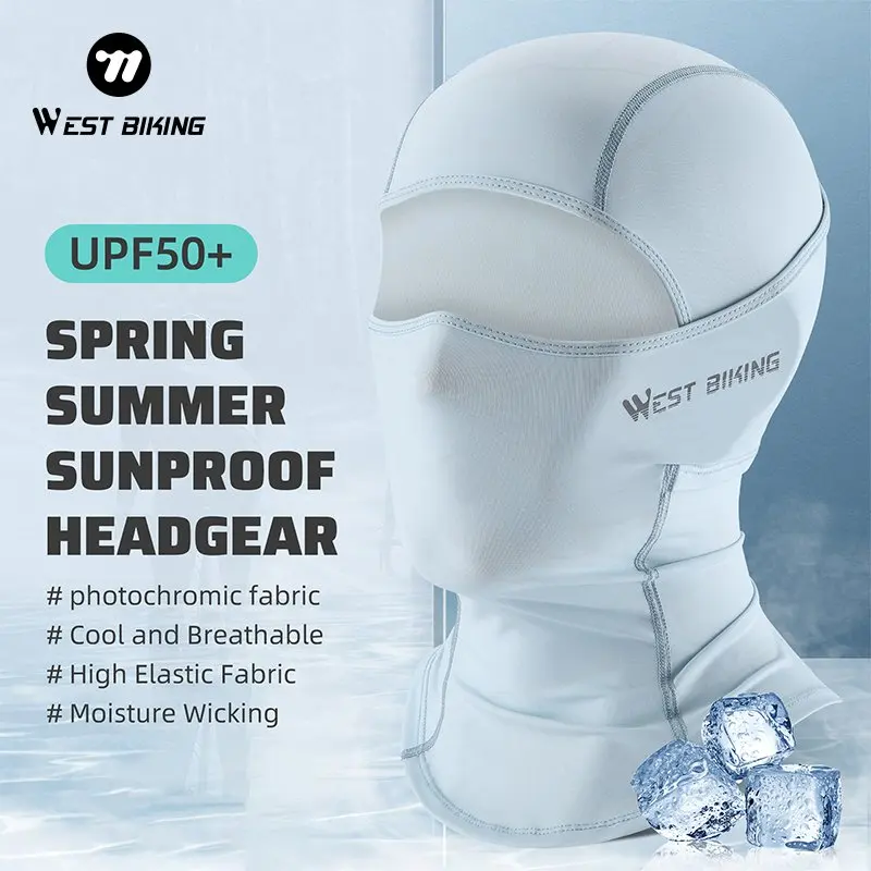 

WEST BIKING Motorcycle Mask Spring Summer Breathable Balaclava UV Protection Outdoor Sports Cycling Scarf Motorbike Equipment