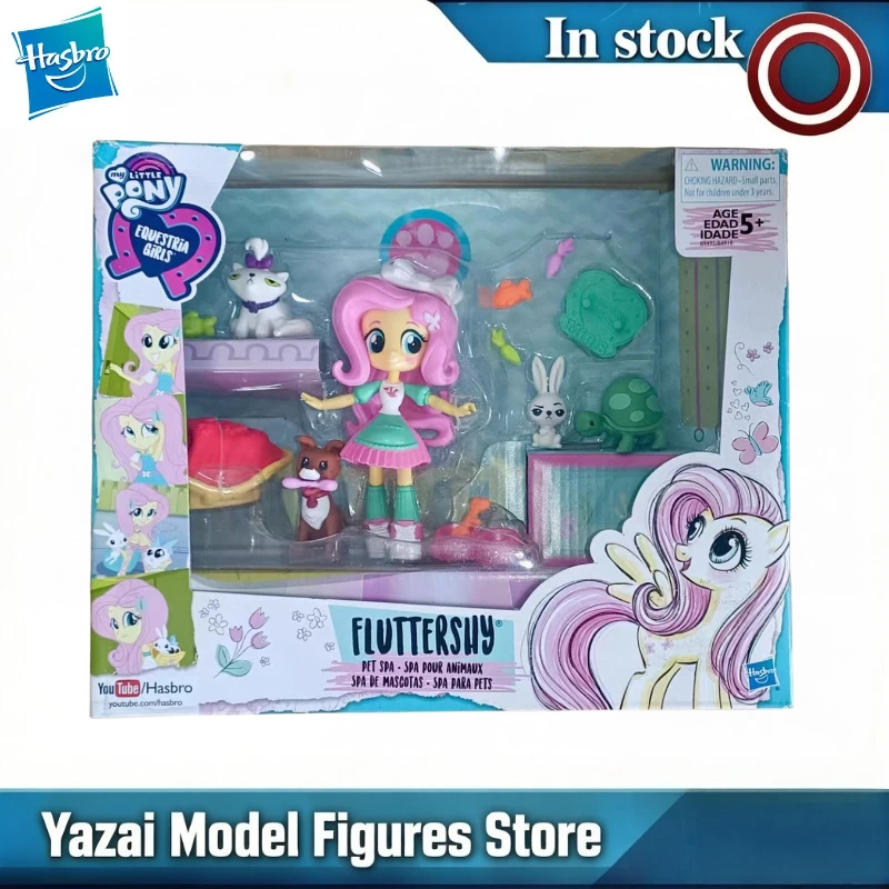 Original Hasbro My Little Pony EQUESTRIA GIRLS FLUTTERSHY SPA POUR ANIMAUX Action Figure Model Toys