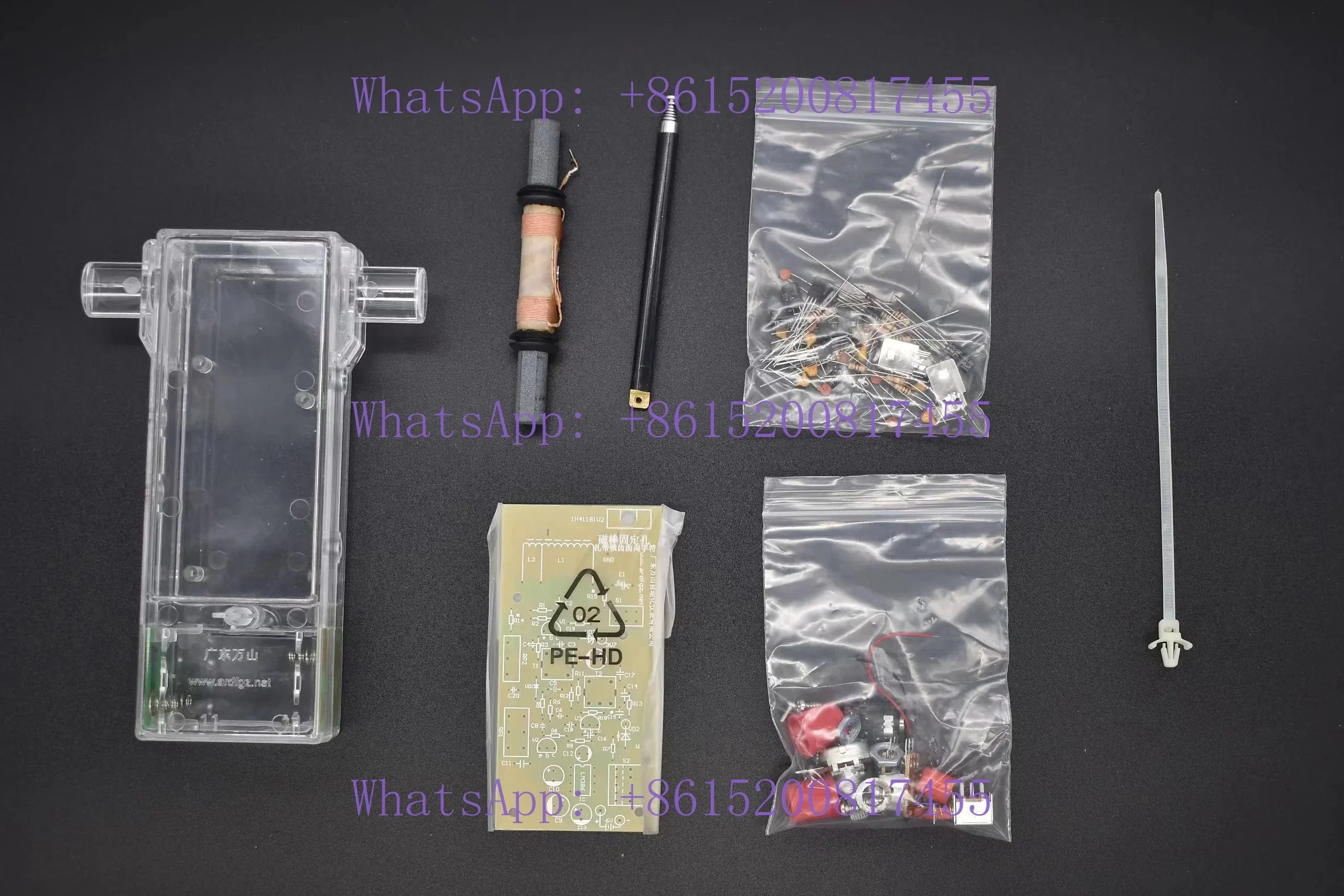 Welding competition kit for short 80m band direction finder (transparent shell)
