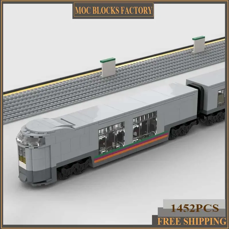 

Railway Train Series Moc Building Bricks Multi Usage Express Train Model Building Technology Modular Block Toy Holiday Gifts
