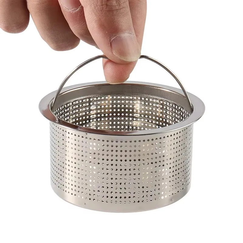 

Stainless Sink Drain Colander Colander Strainer Stopper Sink Strainer No Clogging Waste Stopper Sink Drain Filter