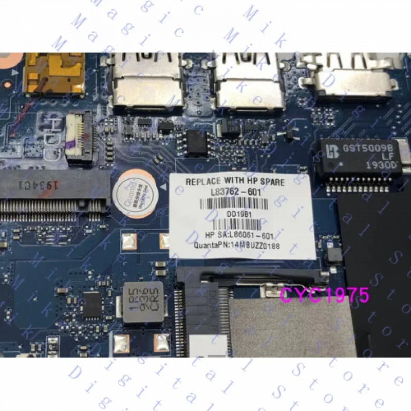 UU  Laptop Motherboard Main Board for HP ProBook 445R 455R G6 DA0X9KMB8E0 L83762-601