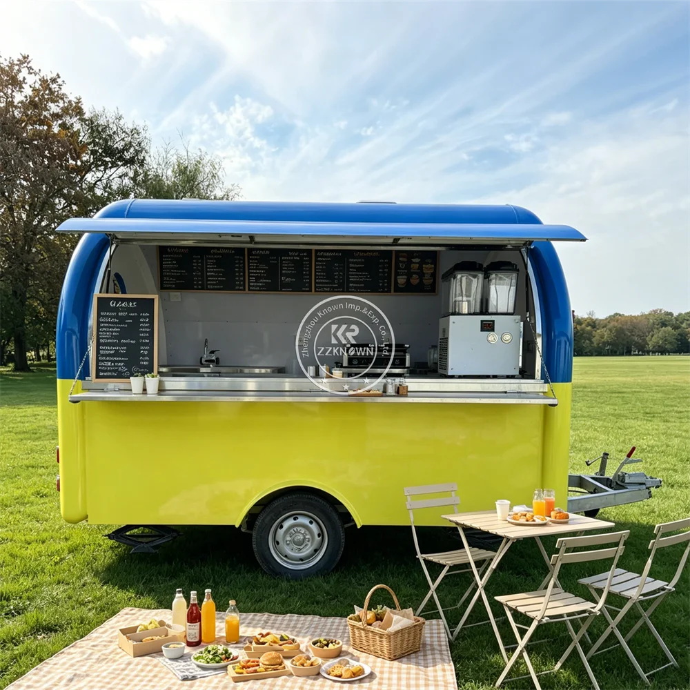 

Professional Custom Pizza Food Trailer Mobile Kitchen Concession Trailer Street Coffee Food Truck Fully Equipped