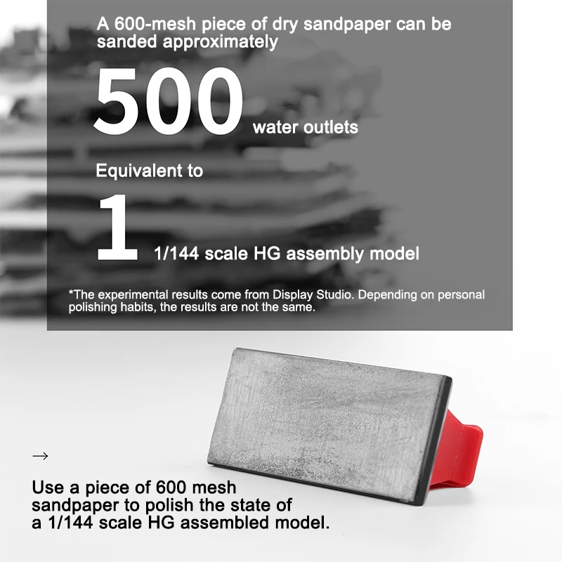 DSPIAE XSP-S01 Sanding Sandpaper Set Grinding Polishing Model Sanding Tools for GK Military Model Building Tools Making DIY