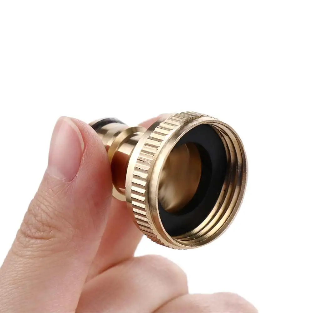 Durable High Quality 1PC Water Hose Hosepipe Gardening Snap Threaded Tube Adaptor Quick Connector Brass Tap
