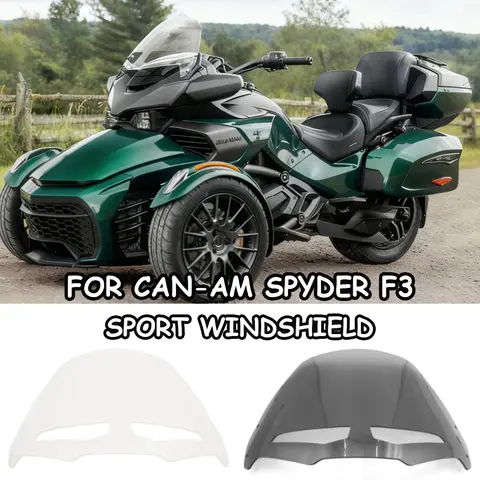 New Motorcycle WindScreen Accessories Front Windshield Sport Deflector For Can Am SPYDER F3 Spyder F3 Increase Height Windscreen