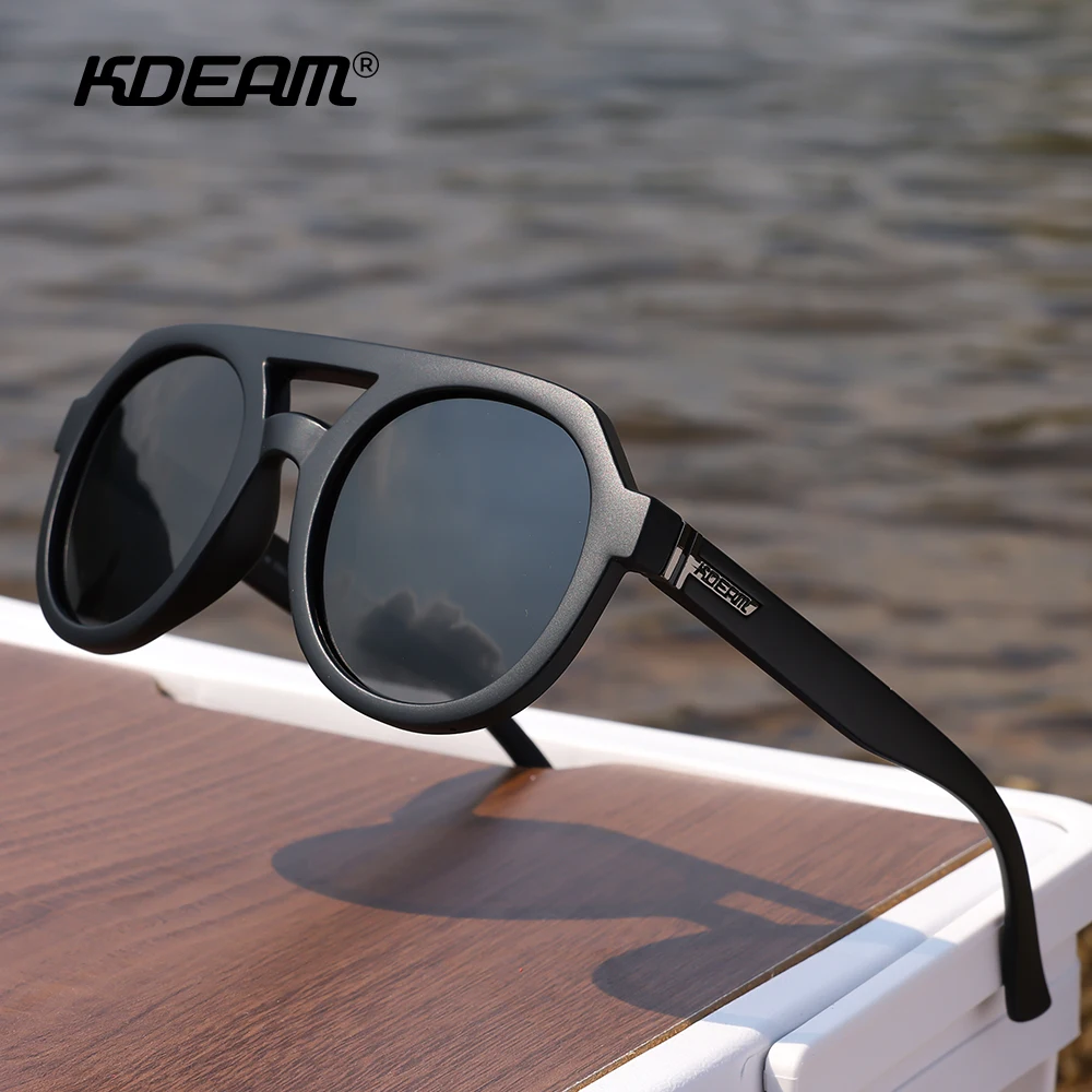 KDEAM  Round Shape Vintage Sunglasses Men Unisex Size Steampunk Glasses Women Party Shades Features Included Box