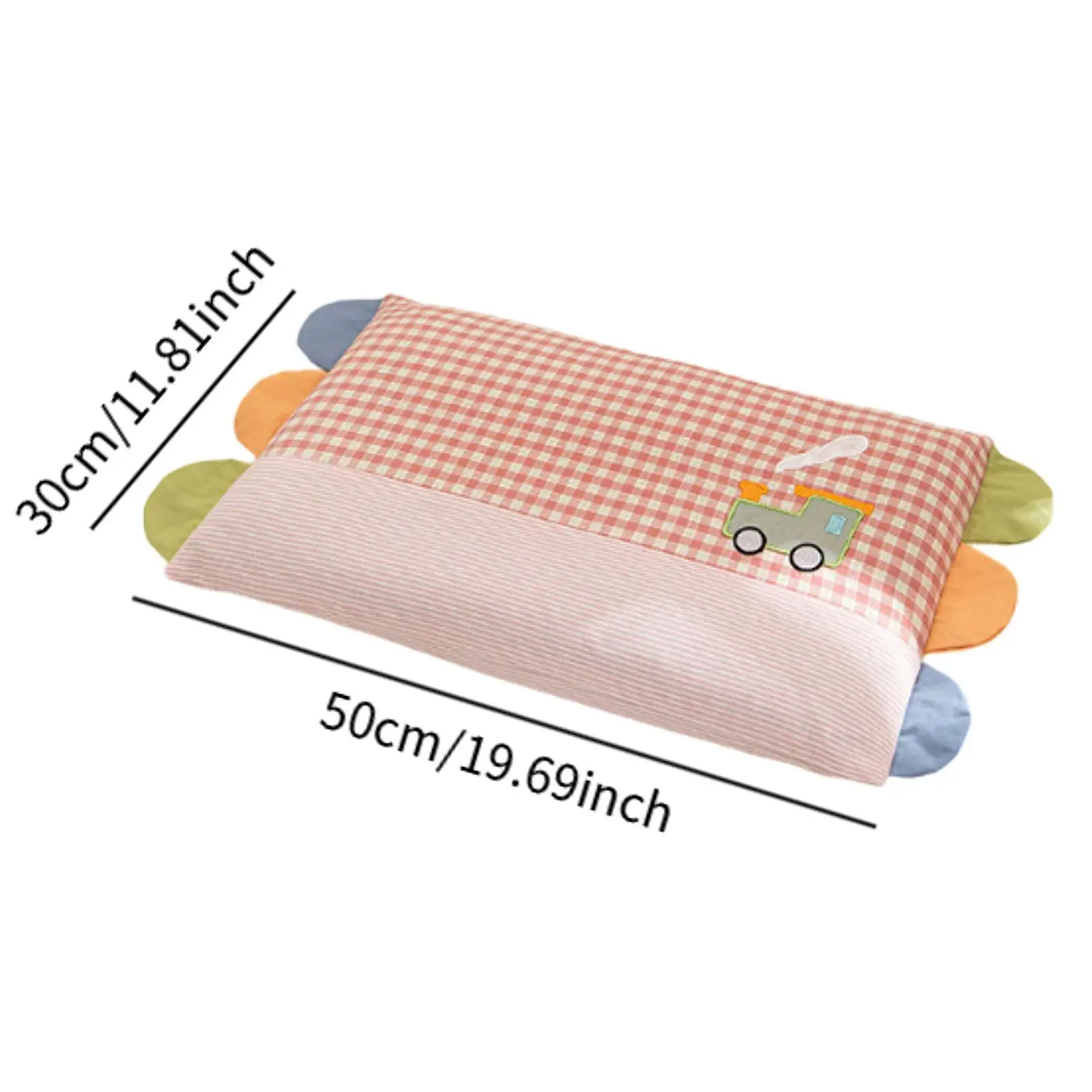 وسادة رأس الطفل خفيفة الوزن بسحاب لوازم كرتونية سهلة التنظيف، وسادة مريحة ولطيفة ومريحة لحديثي الولادة