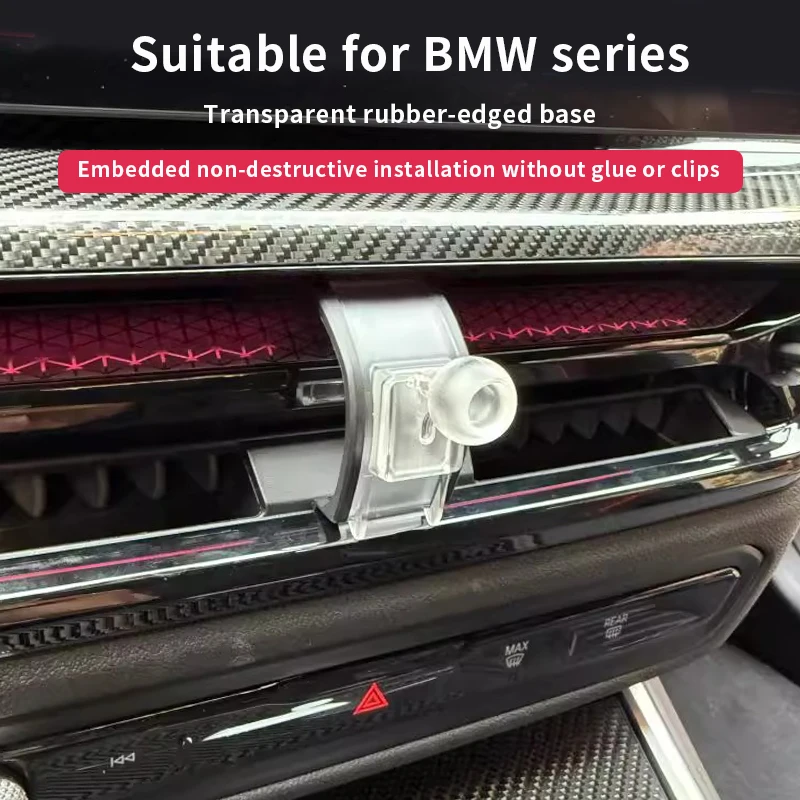 

For BMW 2 3 4 5 7 Series X3X4X5X6X7 G20 G60 G70 G01 G45 2019-2025Car Phone Holder Special Fixed Bracket Base Gravity GPS Stand