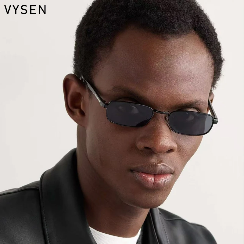 إطار صغير مربع فاسق النظارات الشمسية الرجال 2025 العلامة التجارية الفاخرة خمر مستطيل مكبرة للذكور في الهواء الطلق القيادة نظارات UV400 الظل #6