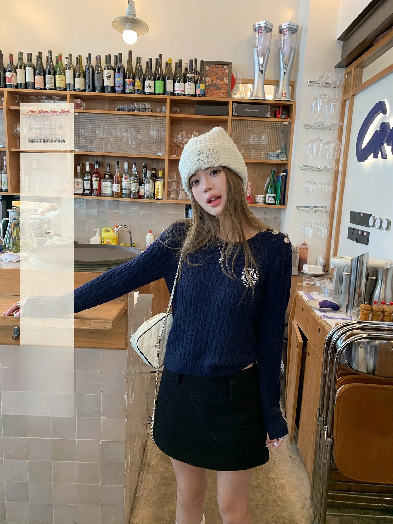 

Вязаный женский свитер Yuzuqi с вышивкой, длинными рукавами и круглым вырезом, повседневный, свободного кроя, модный, с бахромой