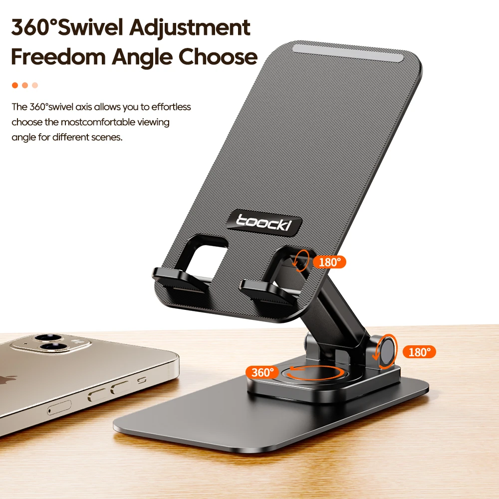 Toocki suporte do telefone rotação de 360 graus suporte da tabuleta do telefone móvel para iphone samsung xiaomi telefone accessorise