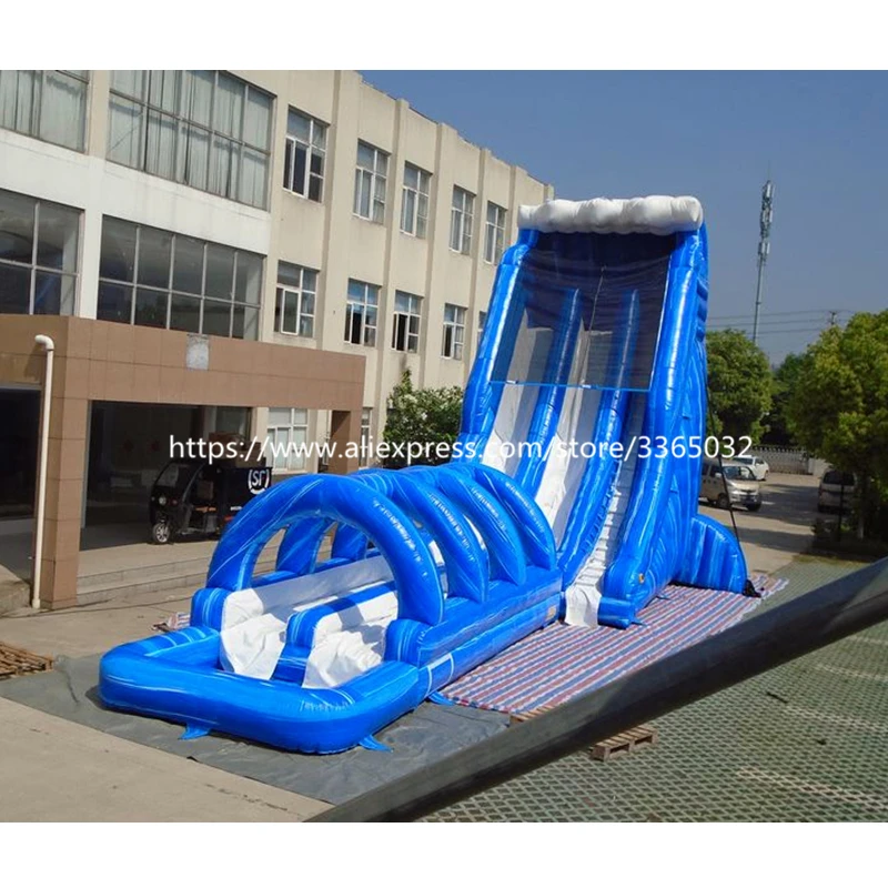 Commercial China Guangzhou Giant Pool Inflatable Water Slide For Children And Adult