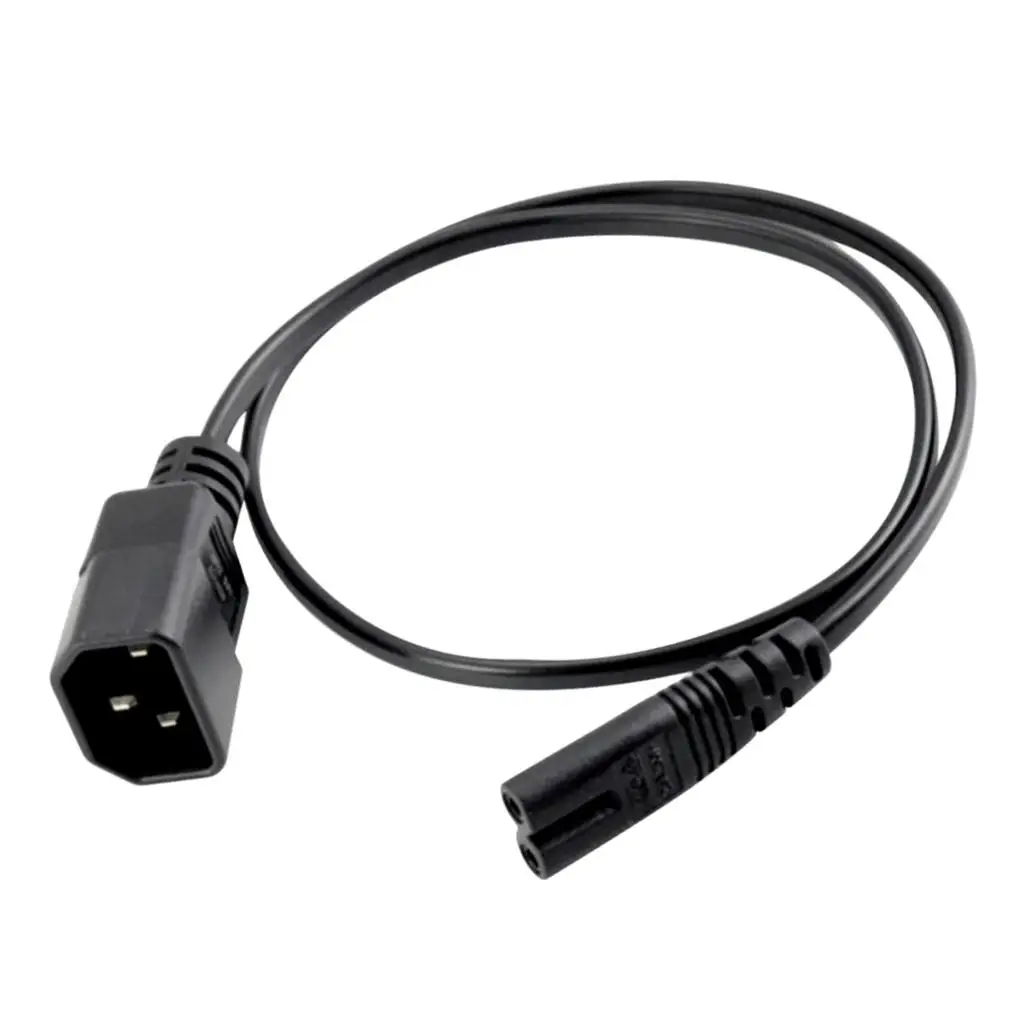 IEC 320 C14 Male to C7 Female Extension Cord Copper AC Cable 2x0.75mm for Computer PDU DJ Stage Light