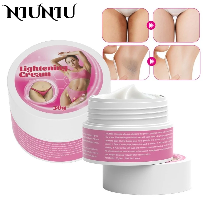 Lightening Body Cream Skin Care Quickly Brightening Cream for Dark Skin Brighten Intimate Areas Armpit Private Parts Underarm