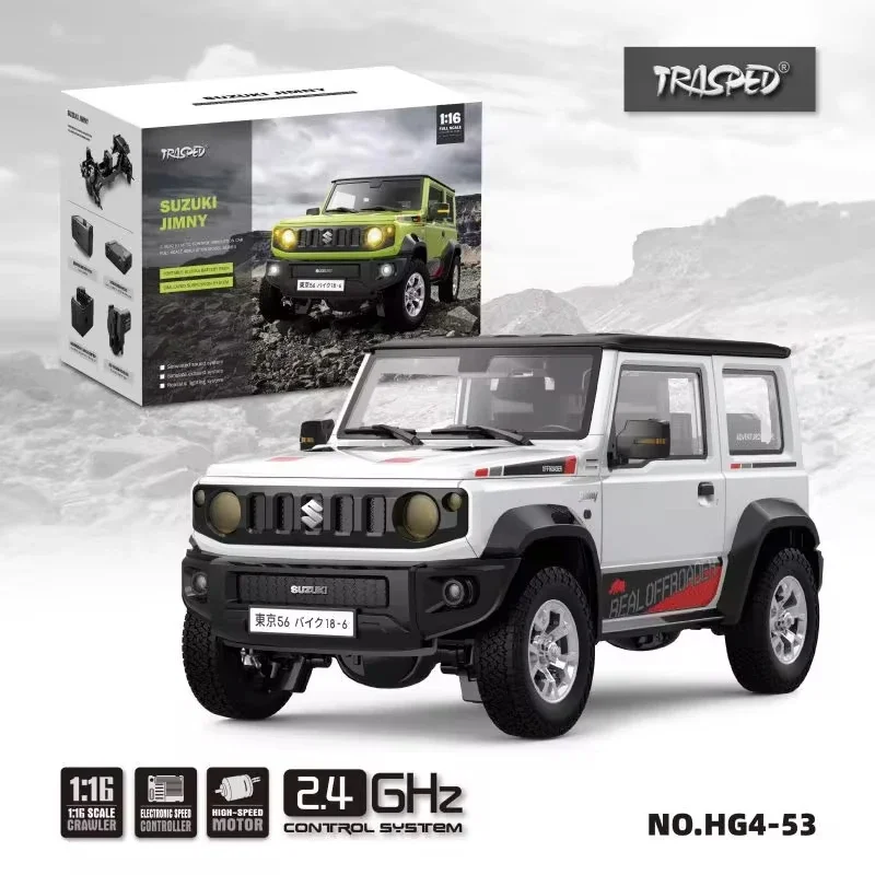 Hengguan 1/16 Jimni Hg4-53 Simulation Lights Rc Car Full Scale Off-road Remote Control Car Suitable For Sending Children