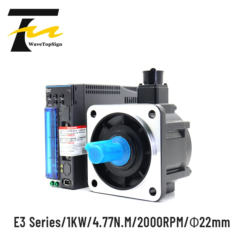 Delta E3 Series 1KW Servo Driver ASD-E3-1021-L Servo Motor ECM-E3M-E21310RSE ECM-E3M-E21310SSE with 3M Cable