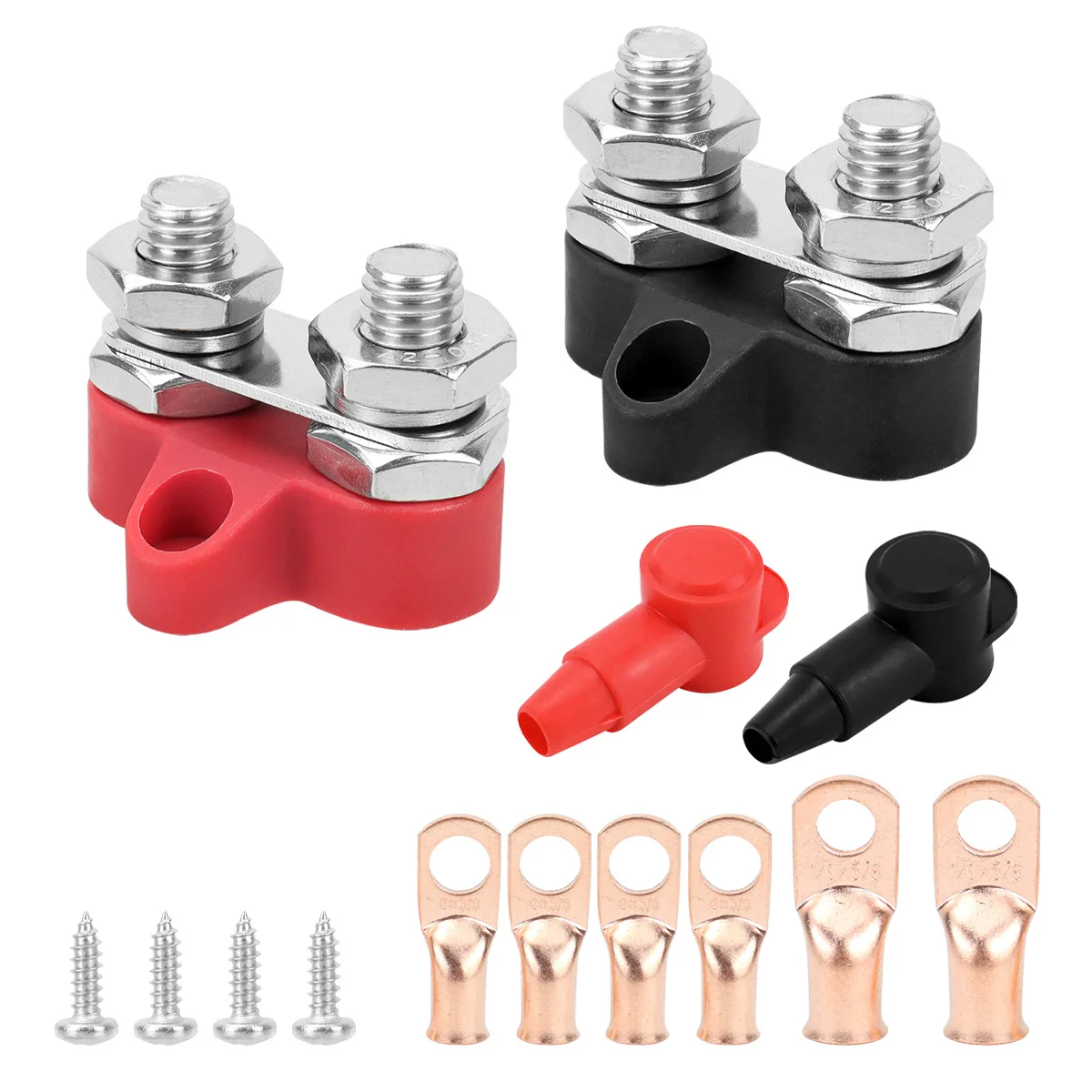 for For m10 Red Black Dual Post For battery Terminal for Automotive RV Boat Yacht and Solar Panel Installations 12 20 4.5cm Size