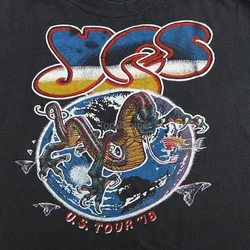 Vintage 1978 Yes Tour Shirt Vintage Rock Band Black T-Shirt Family F1129