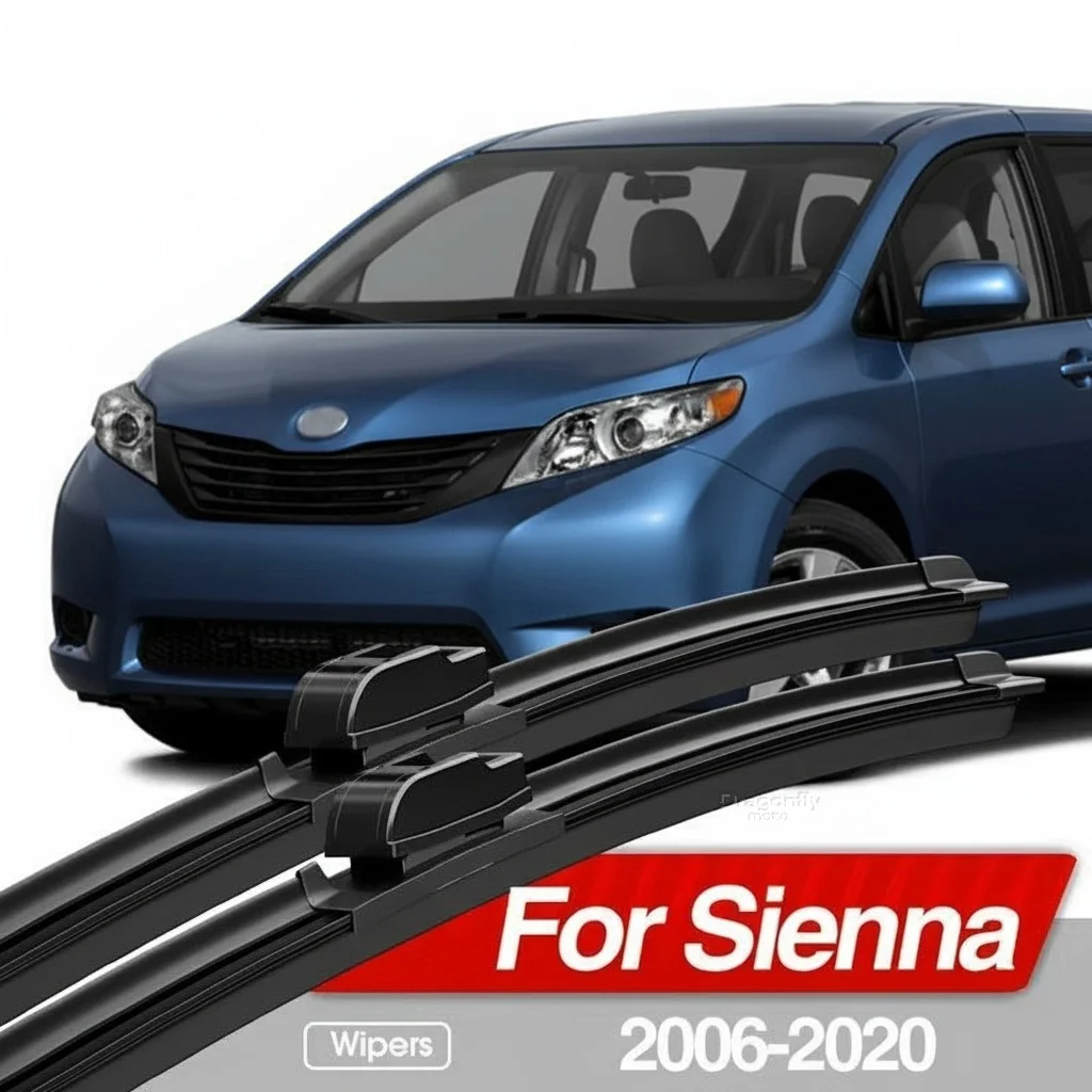 

For Toyota Sienna 2006-2020 Front Windshield Wiper Blades 2pcs Windscreen Window Accessories 2007 2010 2011 2014 2016 2018 2019