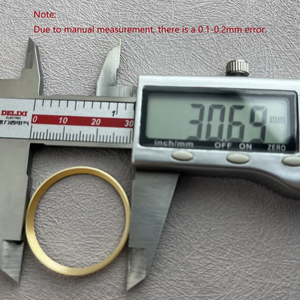 30.7 مللي متر من الفولاذ المقاوم للصدأ NH35 حلقة فصل لاستبدال علبة الساعة الحلقة الداخلية مناسبة لساعة الغوص الفاخرة الراقية