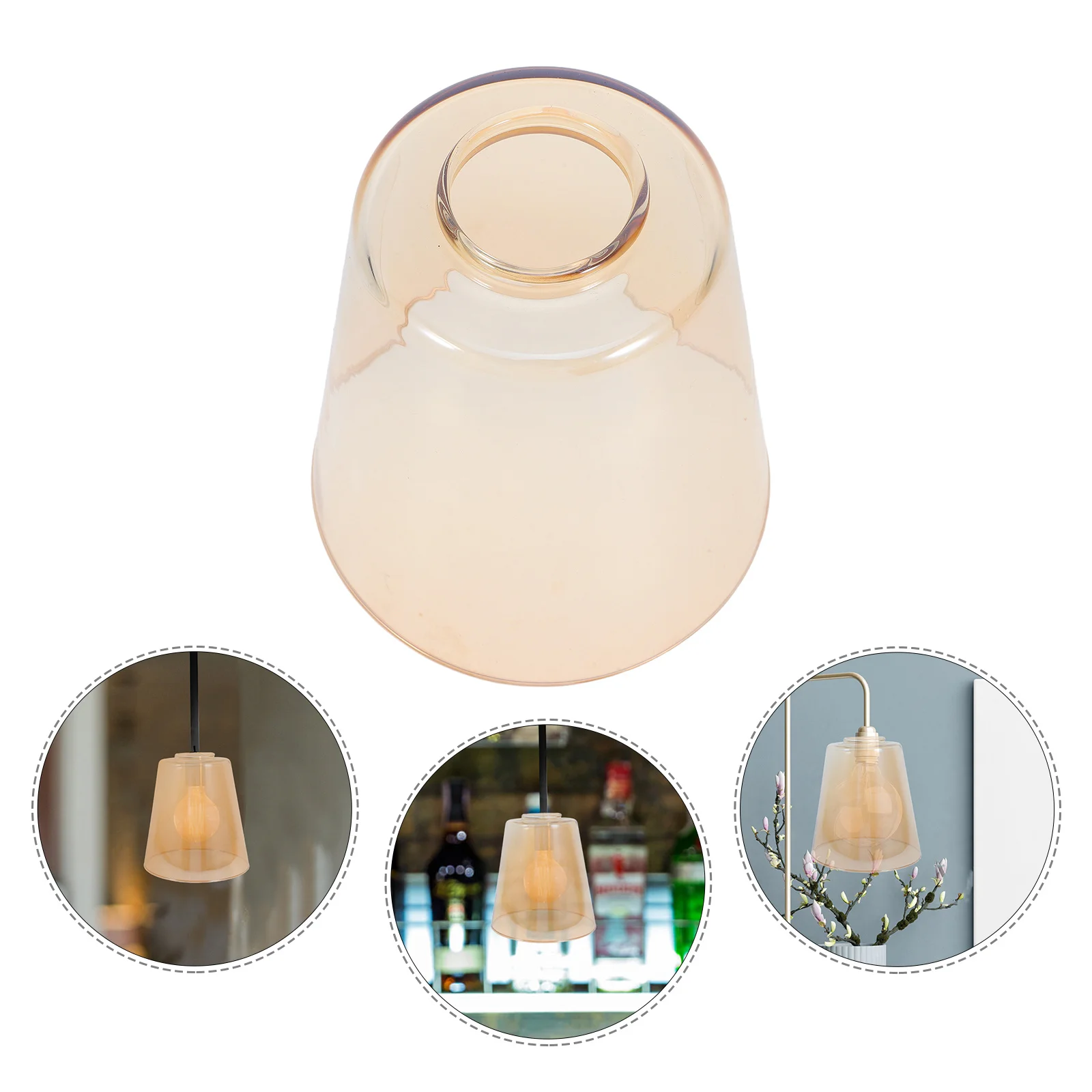 

E27 Glass Lampshade Replacement Hole 1.65 Diameter Suitable Table Pendant Wall Lamps Light Fixture High Heat Resistant