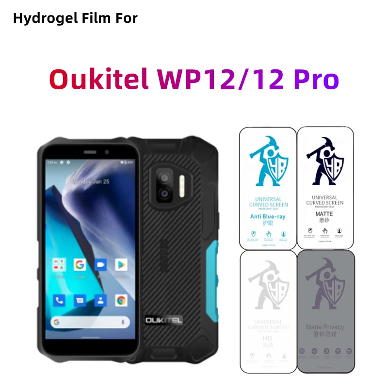

2pcs Matte Hydrogel Film For Oukitel WP12/12 Pro HD Outer Screen Protector For Oukitel WP12 Pro Eye Care Privacy Protective Film