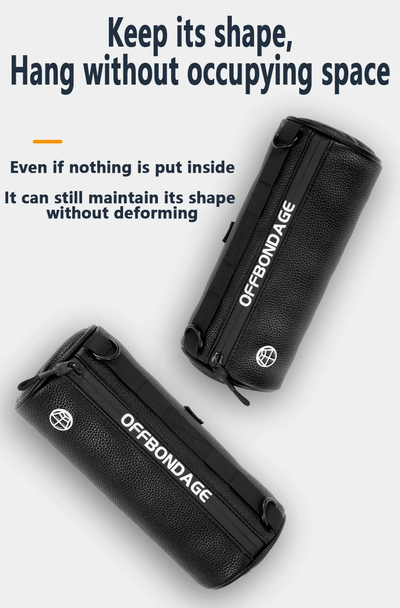 OFFBONDAGE Fahrradtasche Fahrrad-Fronttasche Wasserdichte Lenkertasche Tragbare multifunktionale Umhängetasche Fahrradzubehör – Detail 2
