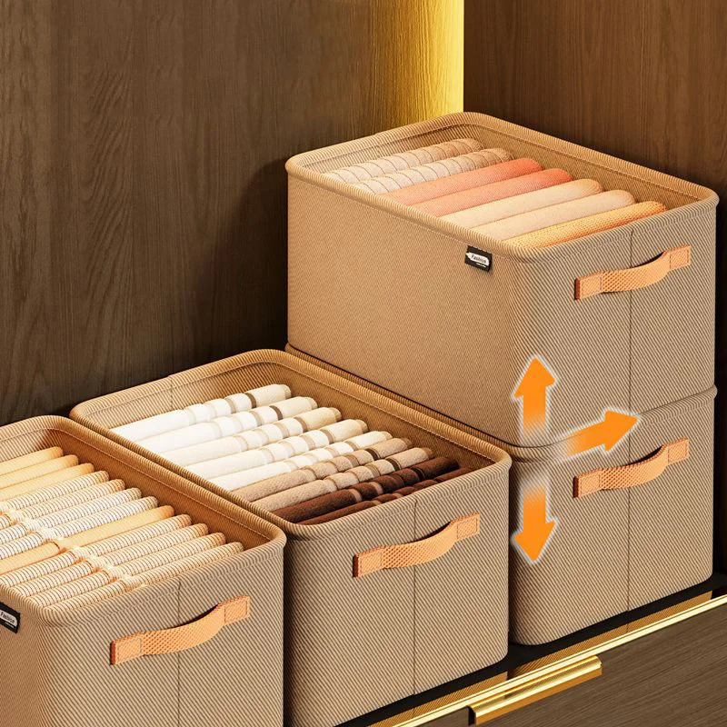 Closets Clothes Organizer Large Capacity Pants Jeans Storage Box Cabinet Drawers Underwear Socks T-Shirt Wardrobe Organizer