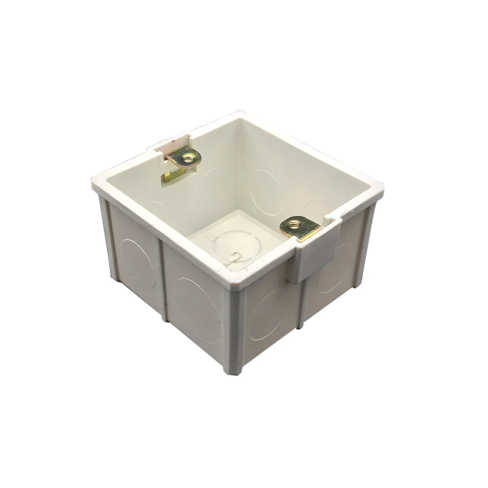 White Thickening Material Mount Switch Socket Thermostat Wall Mount International Standard Internal/External Mounting Box Type