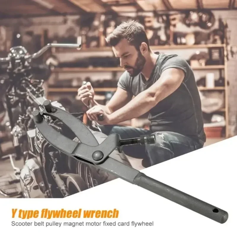 Heavy Duty Universal Variator Clutch Remove Holder Repair Tool Motorcycle Moped Scooter Flywheel Y-type Motorcycle High Quality image 3