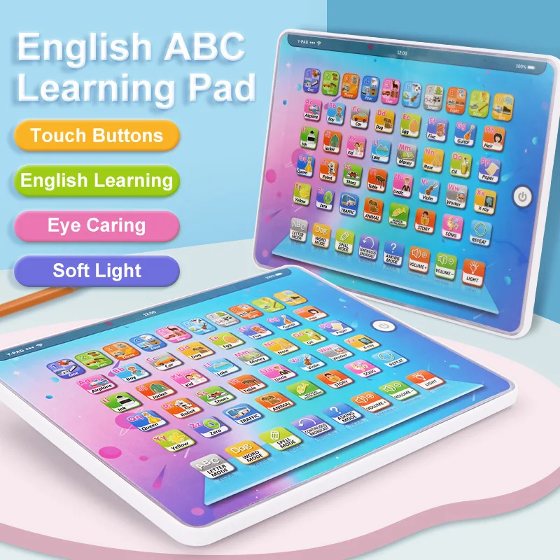 Kids Learning Machine Toys English Point Reading Machine Luminous Early Educational Cognition Montessori Children's Toys Gift