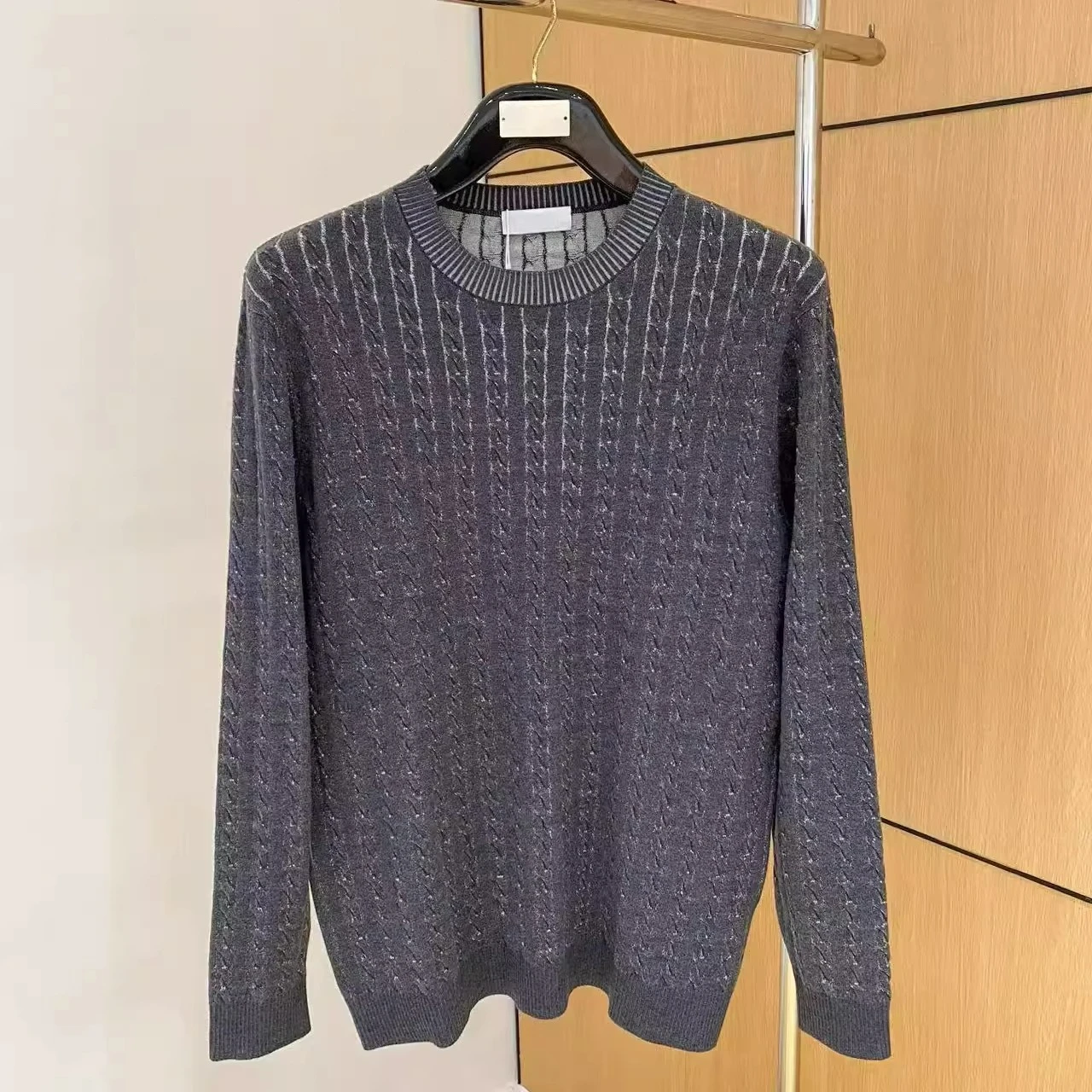 BC イタリアン 秋冬新作 オールドマネースタイル ファッション クルーネック ニットセーター メンズ ビジネスカジュアル 長袖セーター