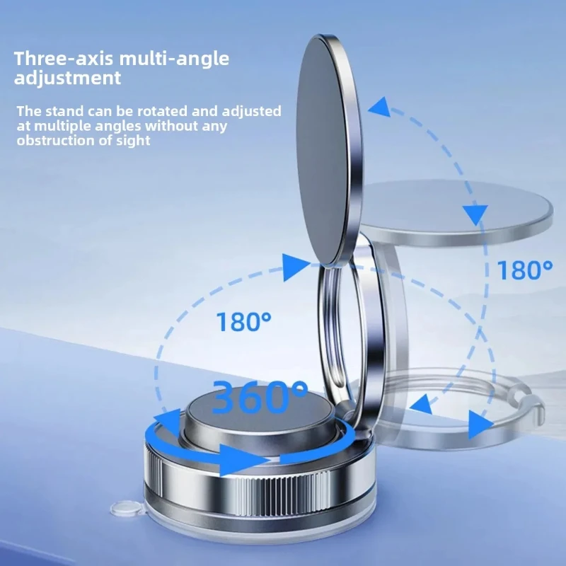 2025 New Super Strong Magnetic Mobile Phone Holder 360 Degree Rotation Vacuum Suction Cup Phone Holder Universal Use for Phone