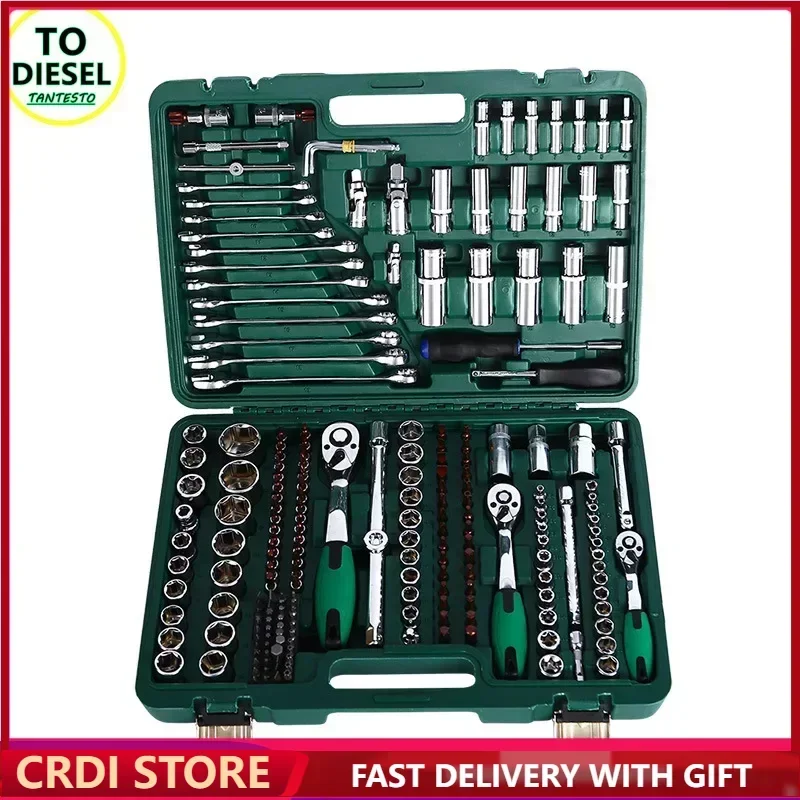 

216PCS Automotive Repair Kit Tools 72 Pins Ratchet Wrench CRIN Injector Disassemble Repair Tool