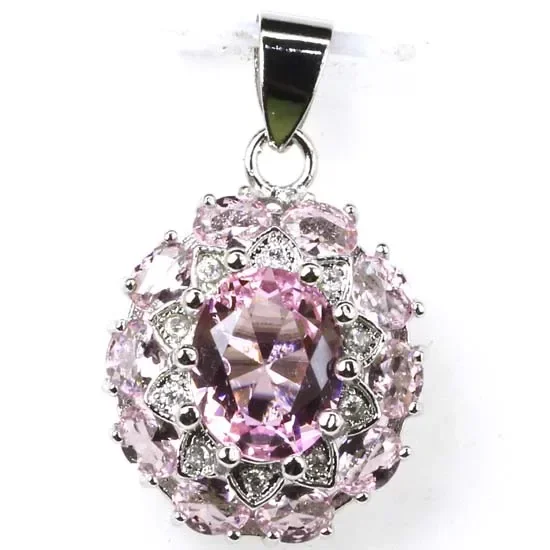 

Buy 4 Get 1 Free 925 SOLID STERLING SILVER PENDANT Red Ruby Kunzite Blue Aquamarine London Blue Topaz Tsavorite Garnet White