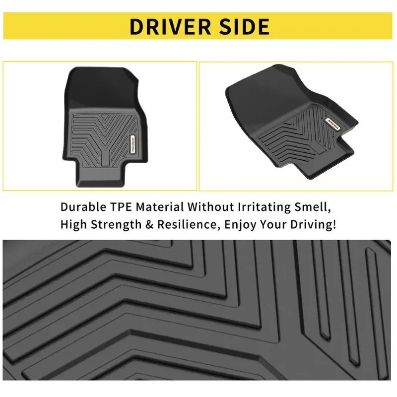 3D Molded Floor Mats for 2020 2021 2022 2023 Toyota Highlander w/Center Console Car Liners United States