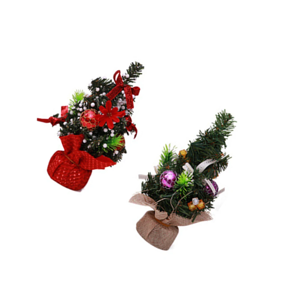 

2Pcs Office Store Christmas Creative Xmas Tree Adornment Tree Decor Decor Creative Xmas Adornments Gifts