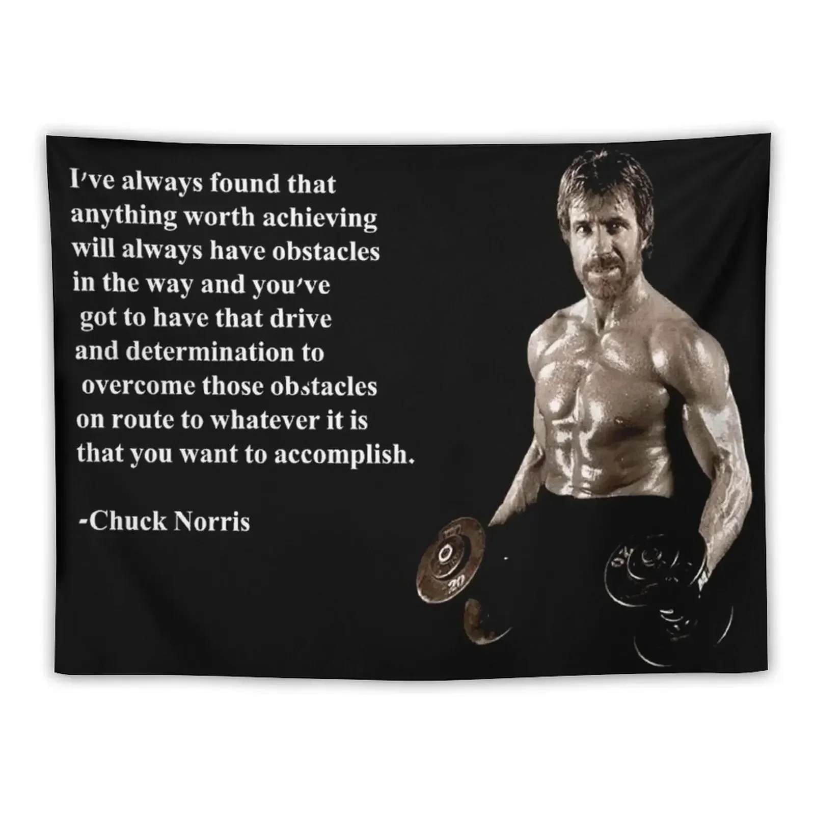 Chuck Norris Accomplish Quotes Tapestry Wall Decoration Items Decoration Room Wall Deco Tapestry