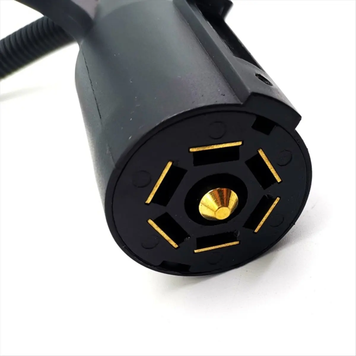 7 Way Blade to 4 Way Flat Trailer Adapter Single Function Round to 4 Pin Trailer Wiring Connector for Truck RV Trailer