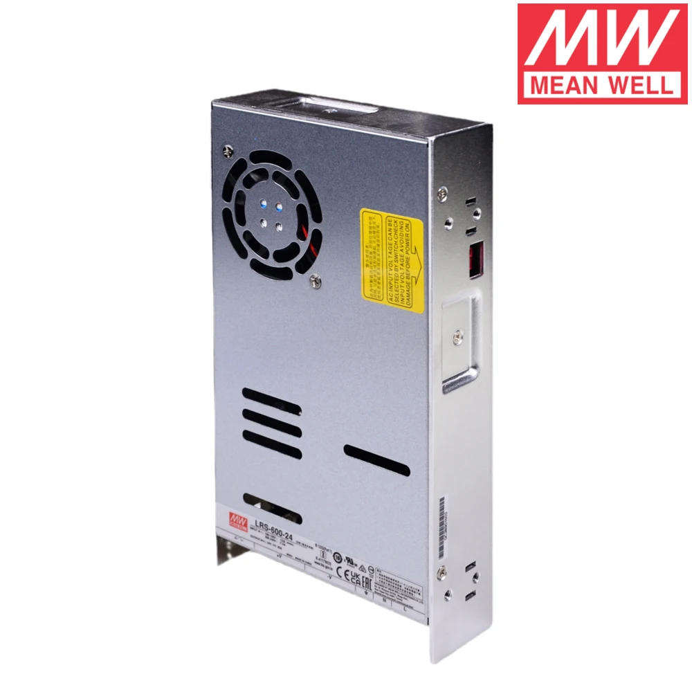MEAN WELL LRS-600-24 AC TO DC 24V 25A 600W Single Output Switching Power Supply MEANWELL Led Driver