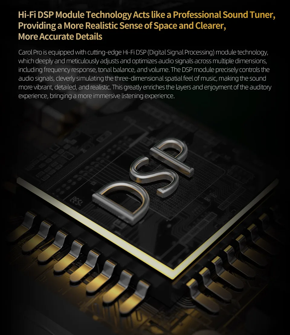 KZ Carol Pro ANC True Wireless TWS Bluetooth 5.4 سماعة 6 ميكروفونات نشطة إلغاء الضوضاء داخل الأذن سماعات أذن استريو مقاومة للماء