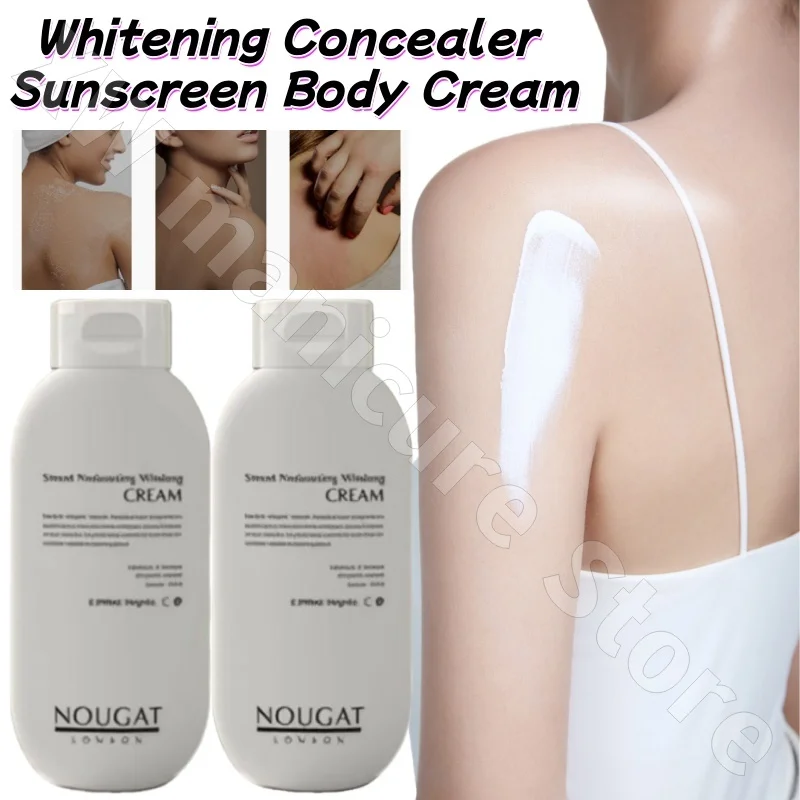 NOUGAT Body Cream Brightens Skin Tone Waterproof Sunscreen Refreshing Non-sticky Natural Non-whitening Body Lotion 190g