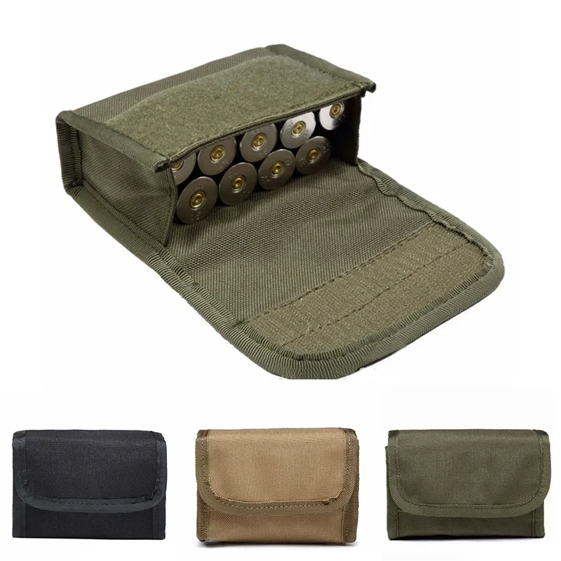 Jacht 10 Rondes Shotgun Schelpen Reload Houder Molle Pouch 12 Gauge/20G Tijdschrift Pouch Ammo Ronde Cartridge Bullet houder