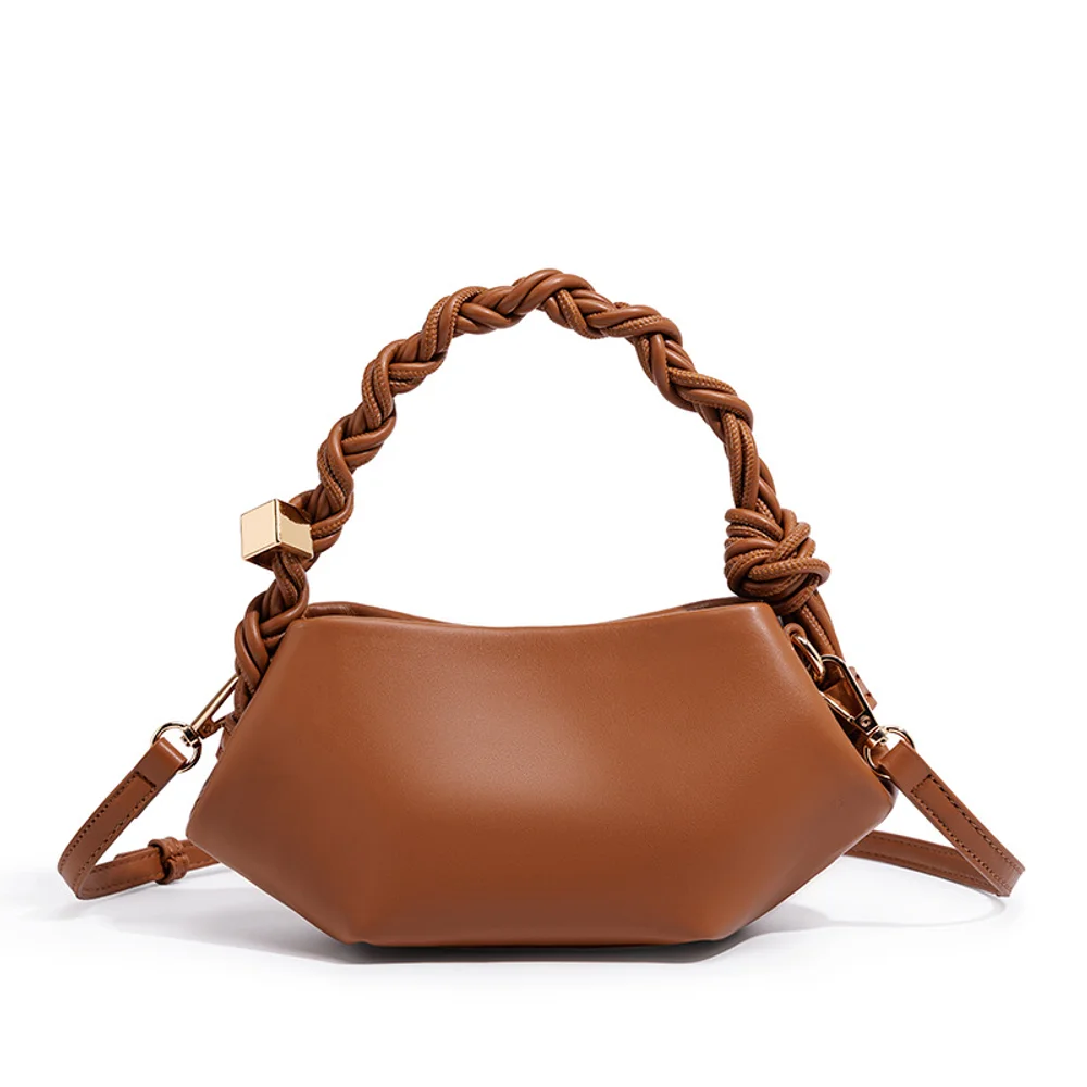 folding-handle-women's-hand-held-bag-versatile-commuting-large-capacity-soft-glutinous-dumpling-bag