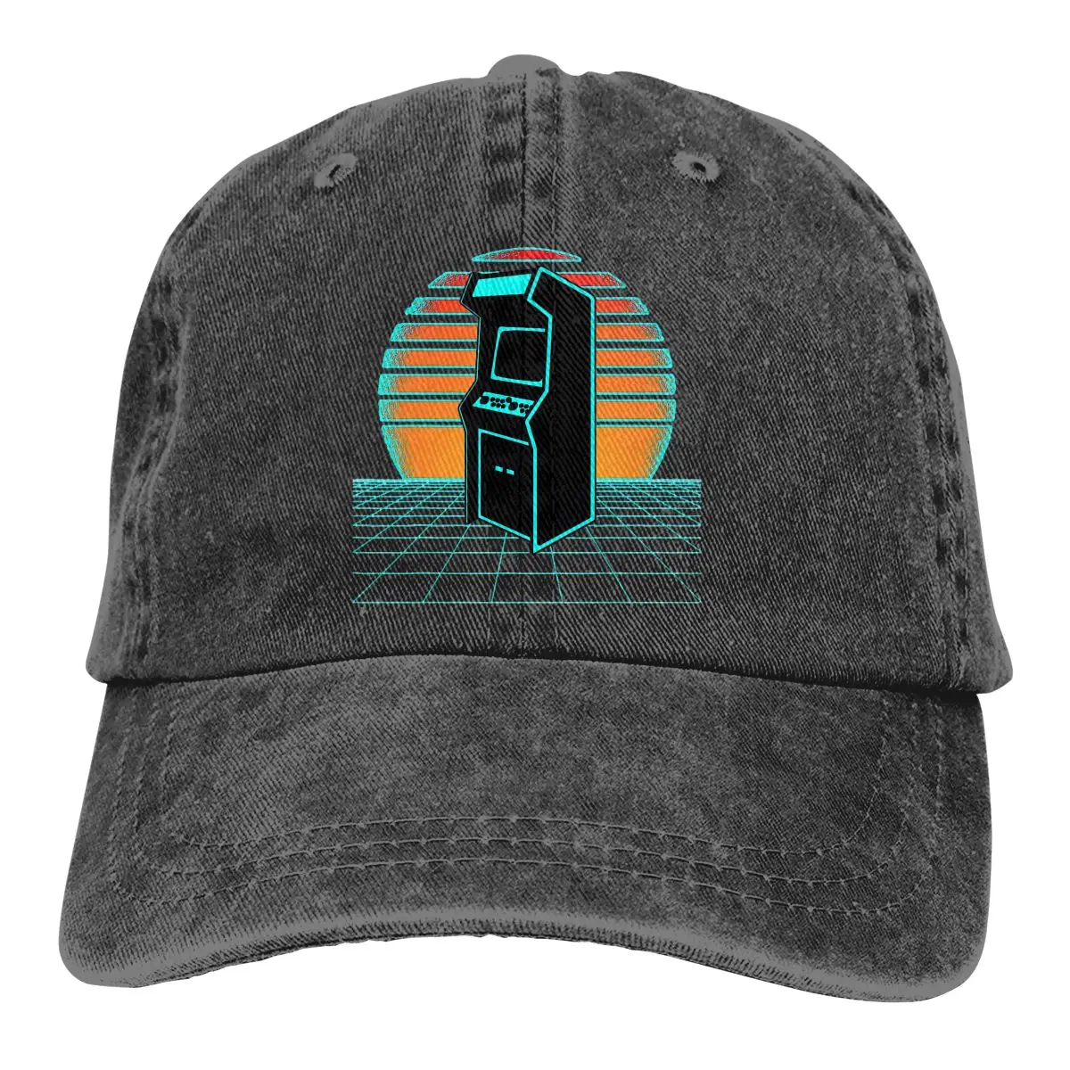 

Aesthetic Video Gaming The Baseball Cap Peaked capt Sport Unisex Outdoor Custom 70s 80s Arcade Game Hats